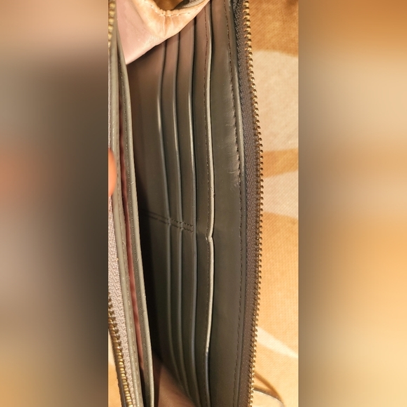 Vintage‎ Coach Wallet Penelope Wristlet Canvas Leather Signature Logo Turnlock - Picture 7 of 14